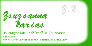 zsuzsanna marias business card